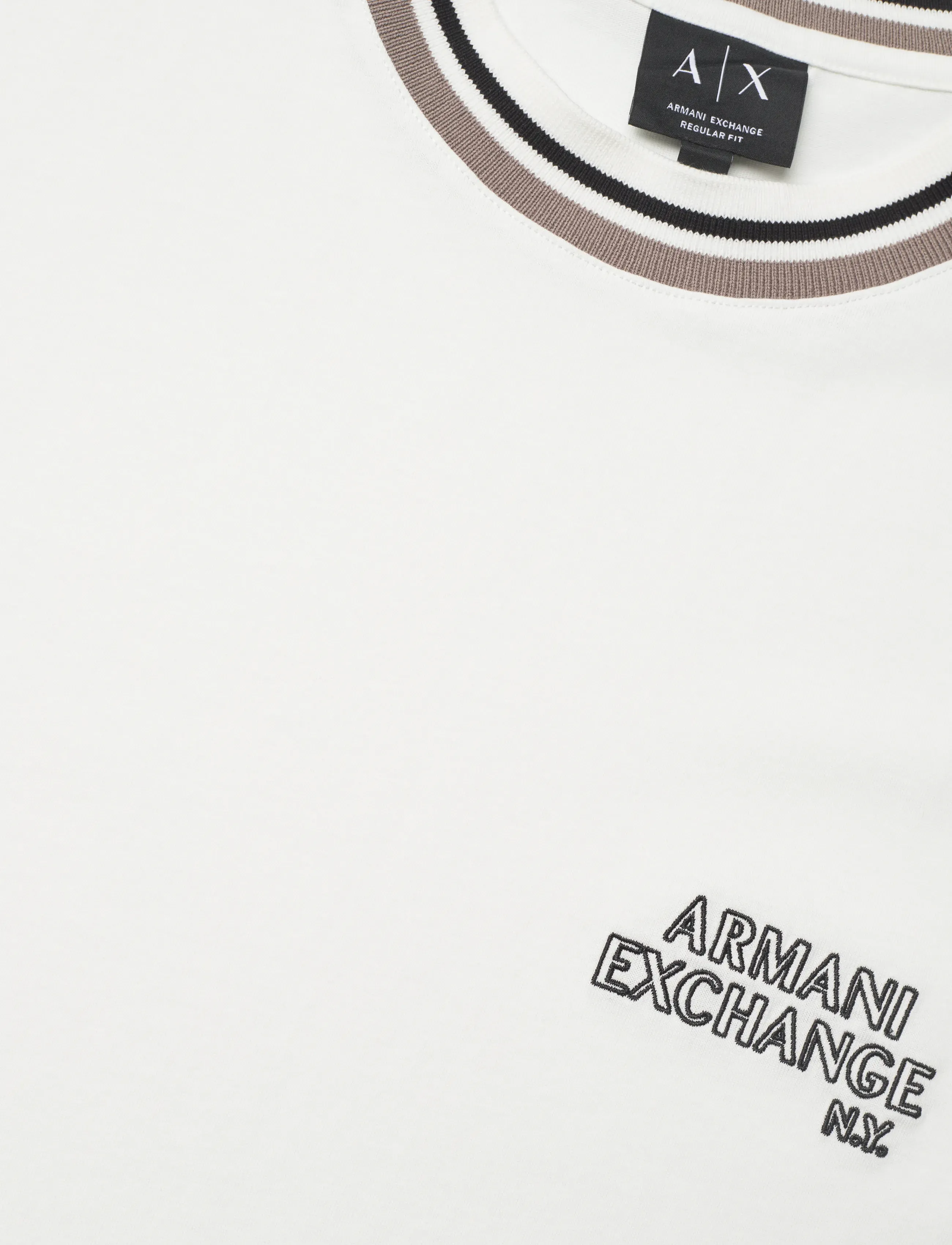 Armani Exchange - T-SHIRT - kortärmade t-shirts - off white - 5