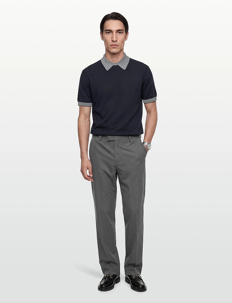 Armani Exchange - KNIT POLO - gestrickte polohemden - deep navy - 0