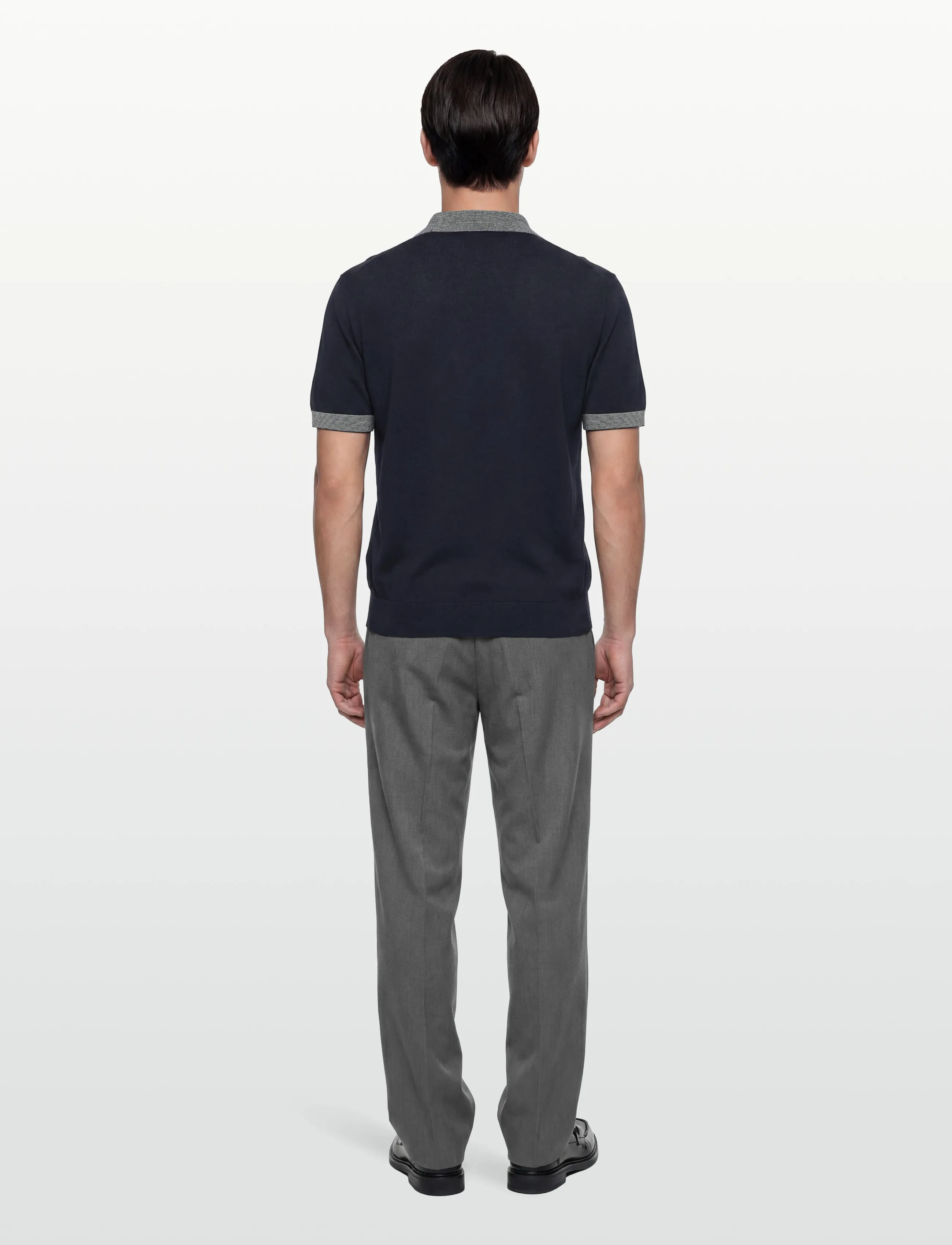 Armani Exchange - KNIT POLO - strickmode - deep navy - 4