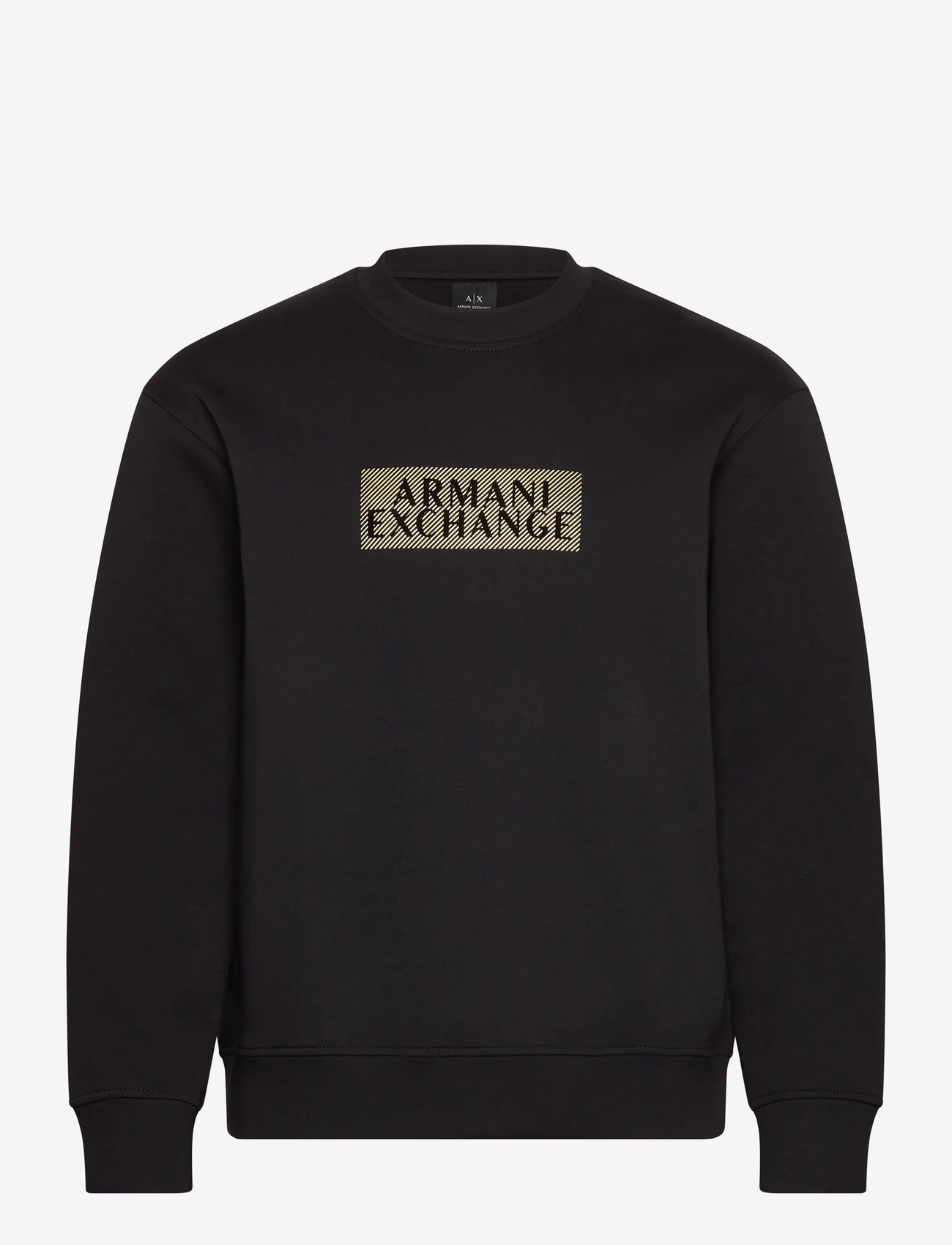 Armani Exchange - SWEATSHIRT - sweatshirts - black diagonal gold - 0