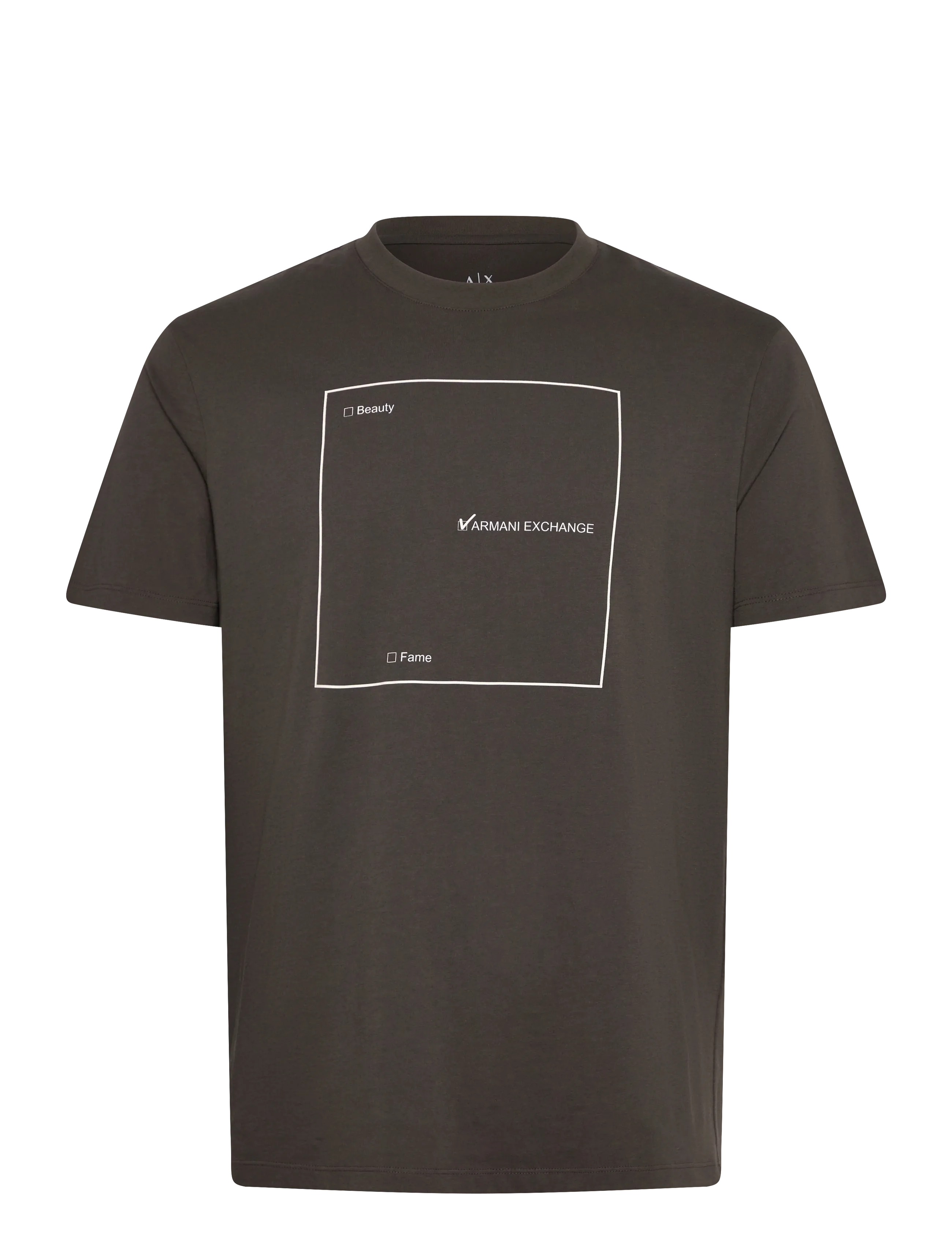 Armani Exchange T-SHIRT - Kleidung - CHOCOLATE / black