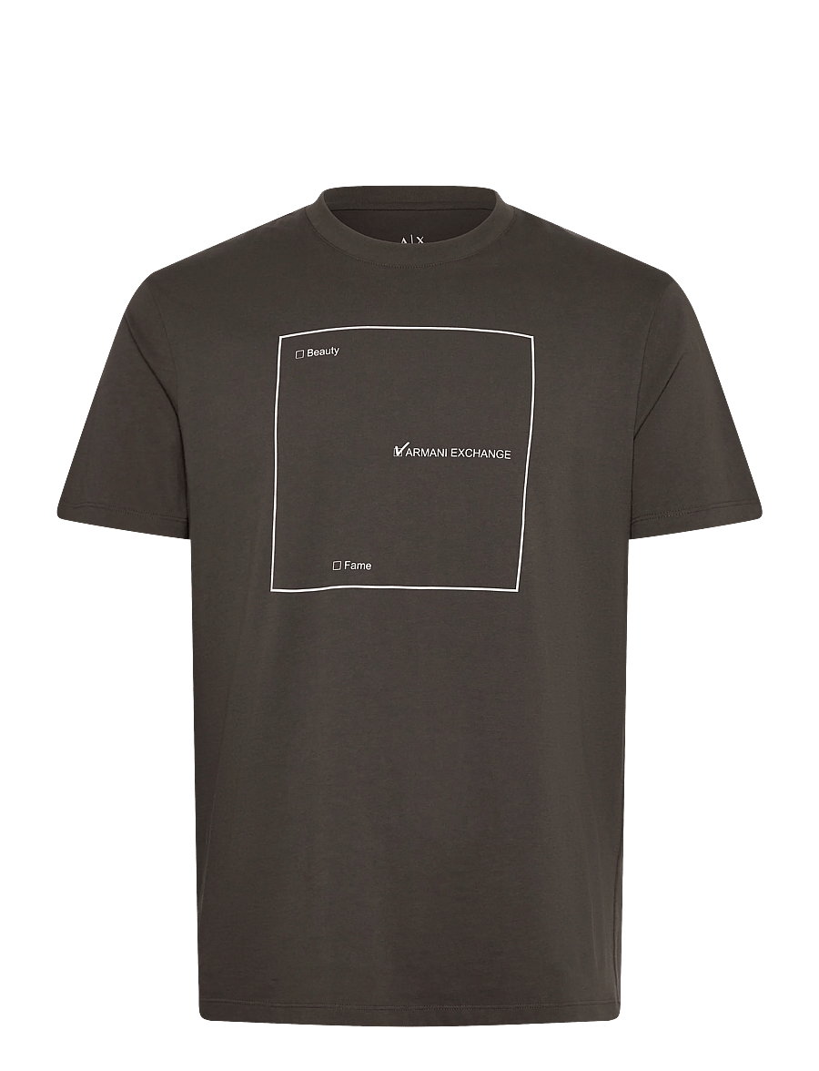 Armani Exchange - T-SHIRT - short-sleeved t-shirts - chocolate - 1