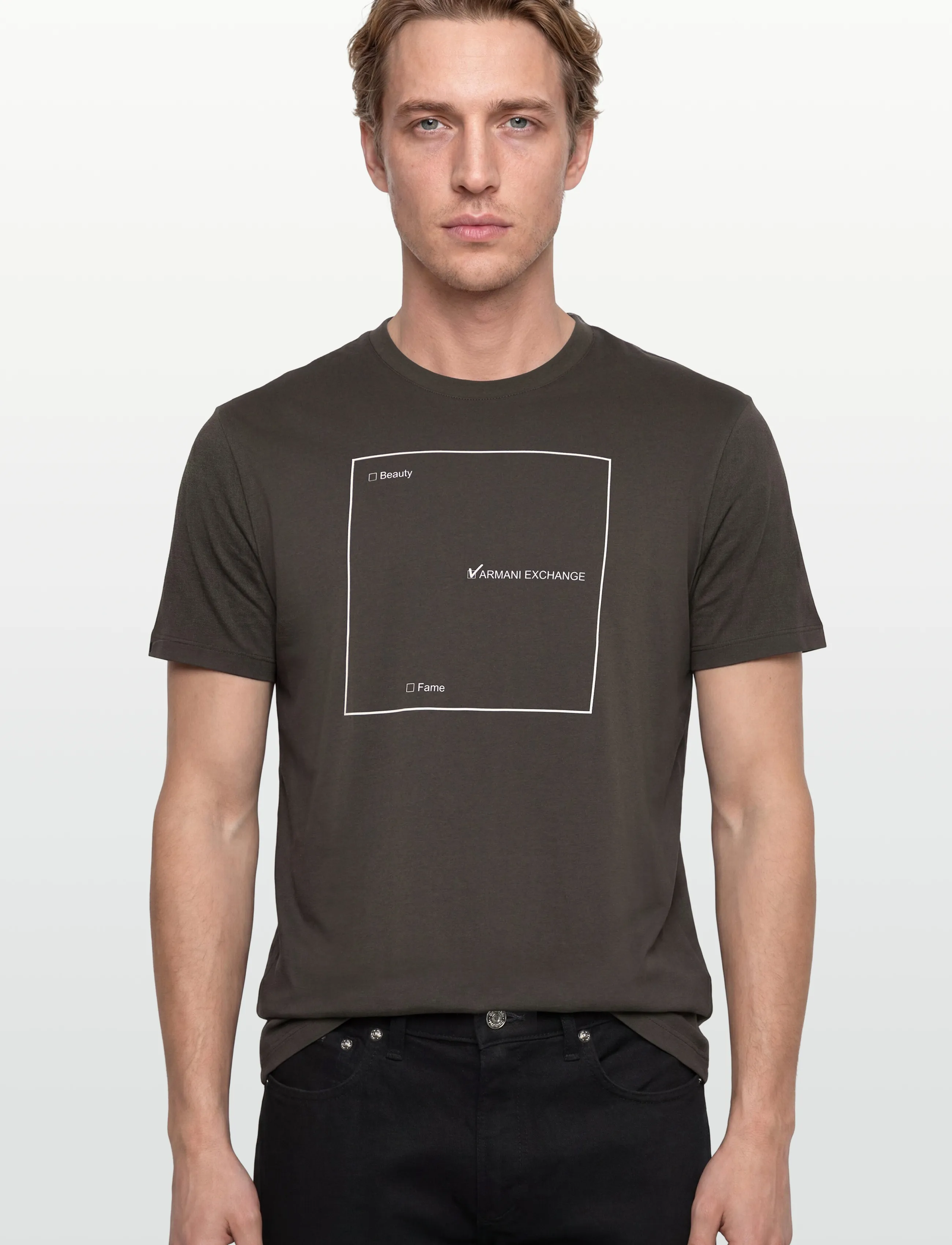 Armani Exchange - T-SHIRT - short-sleeved t-shirts - chocolate - 3