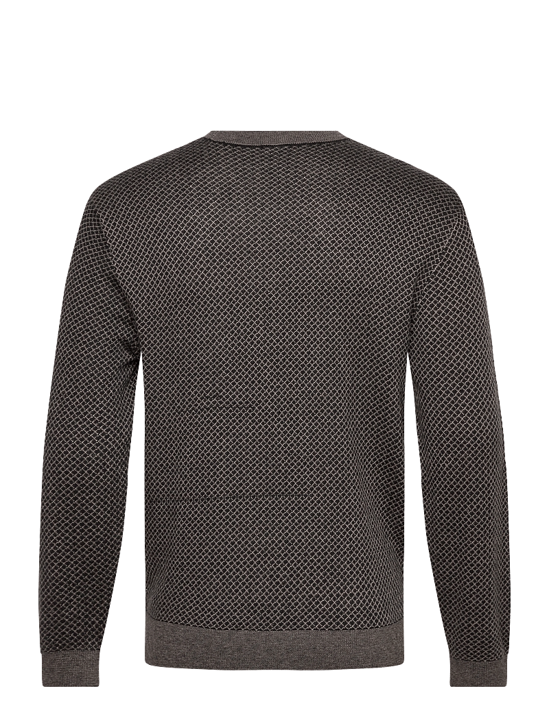 Armani Exchange - PULLOVER - rundhals - black/driftwood sloped - 1