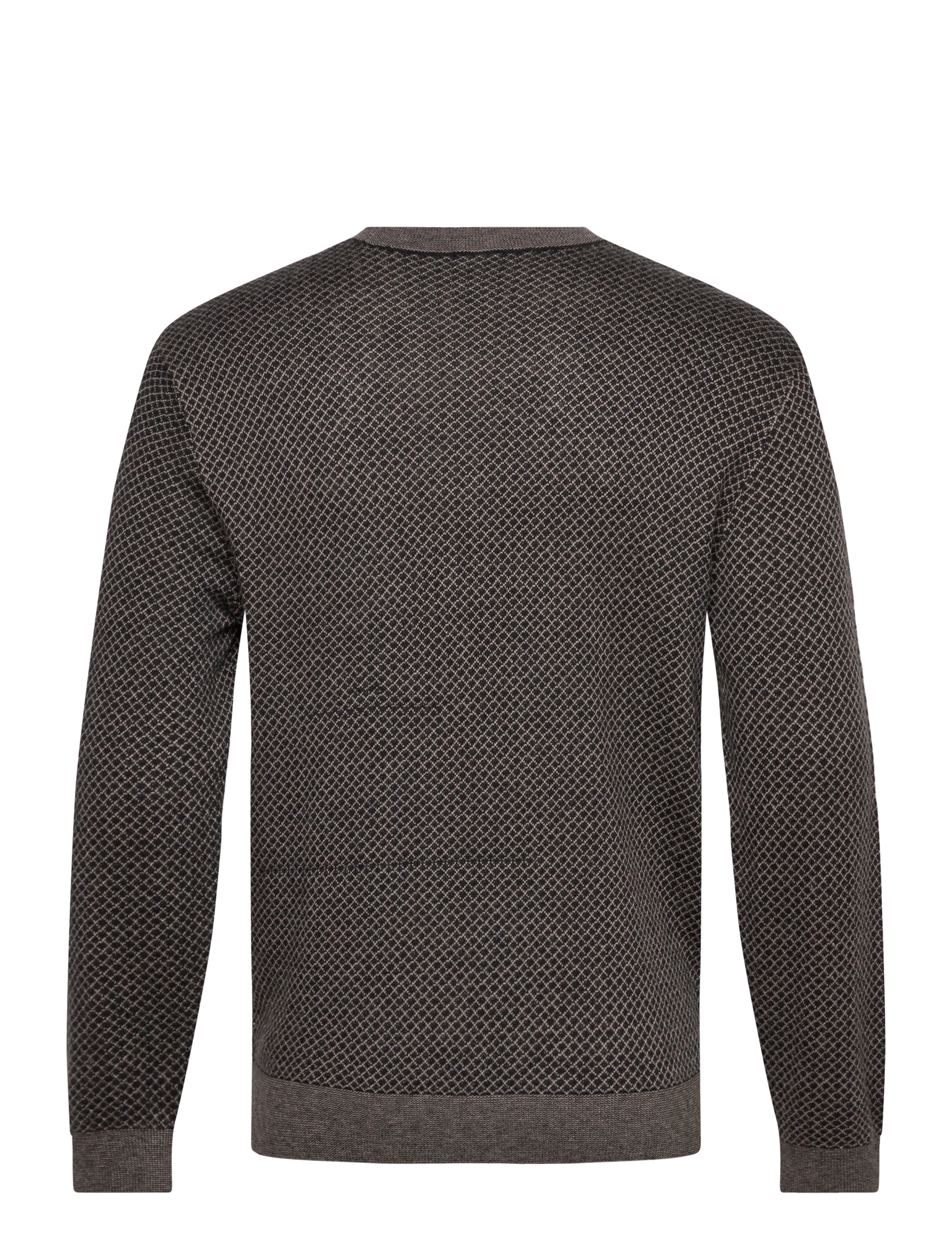 Armani Exchange - PULLOVER - strickmode - black/driftwood sloped - 2