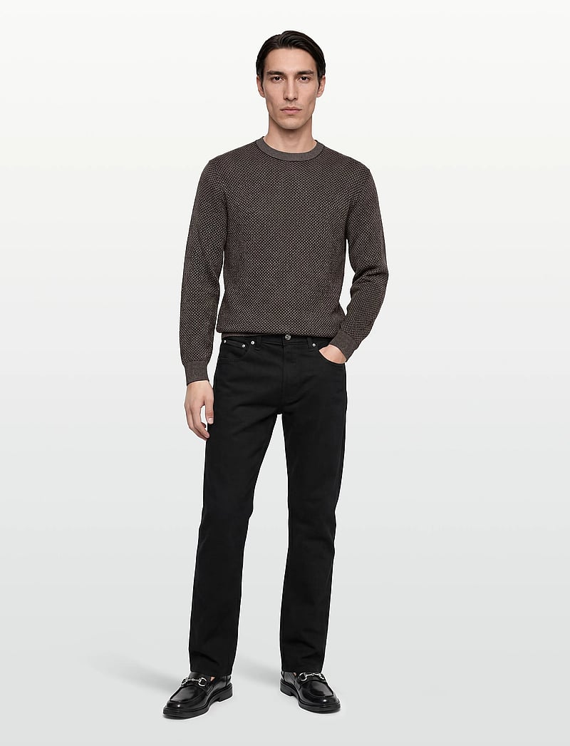 Armani Exchange - PULLOVER - rundhals - black/driftwood sloped - 0