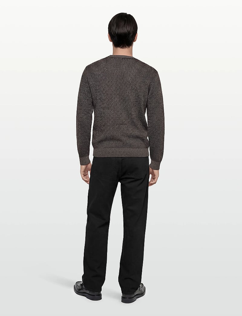 Armani Exchange - PULLOVER - rundhals - black/driftwood sloped - 4