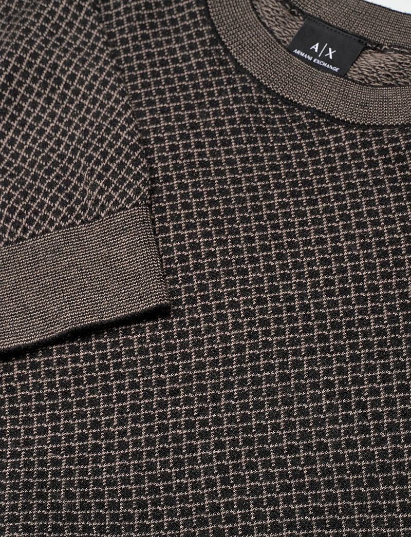 Armani Exchange - PULLOVER - rundhals - black/driftwood sloped - 2