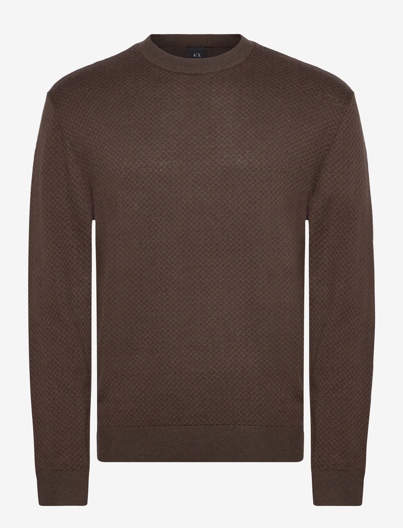 Armani Exchange - PULLOVER - herbstliche kleidung - chocolate/sage net - 0