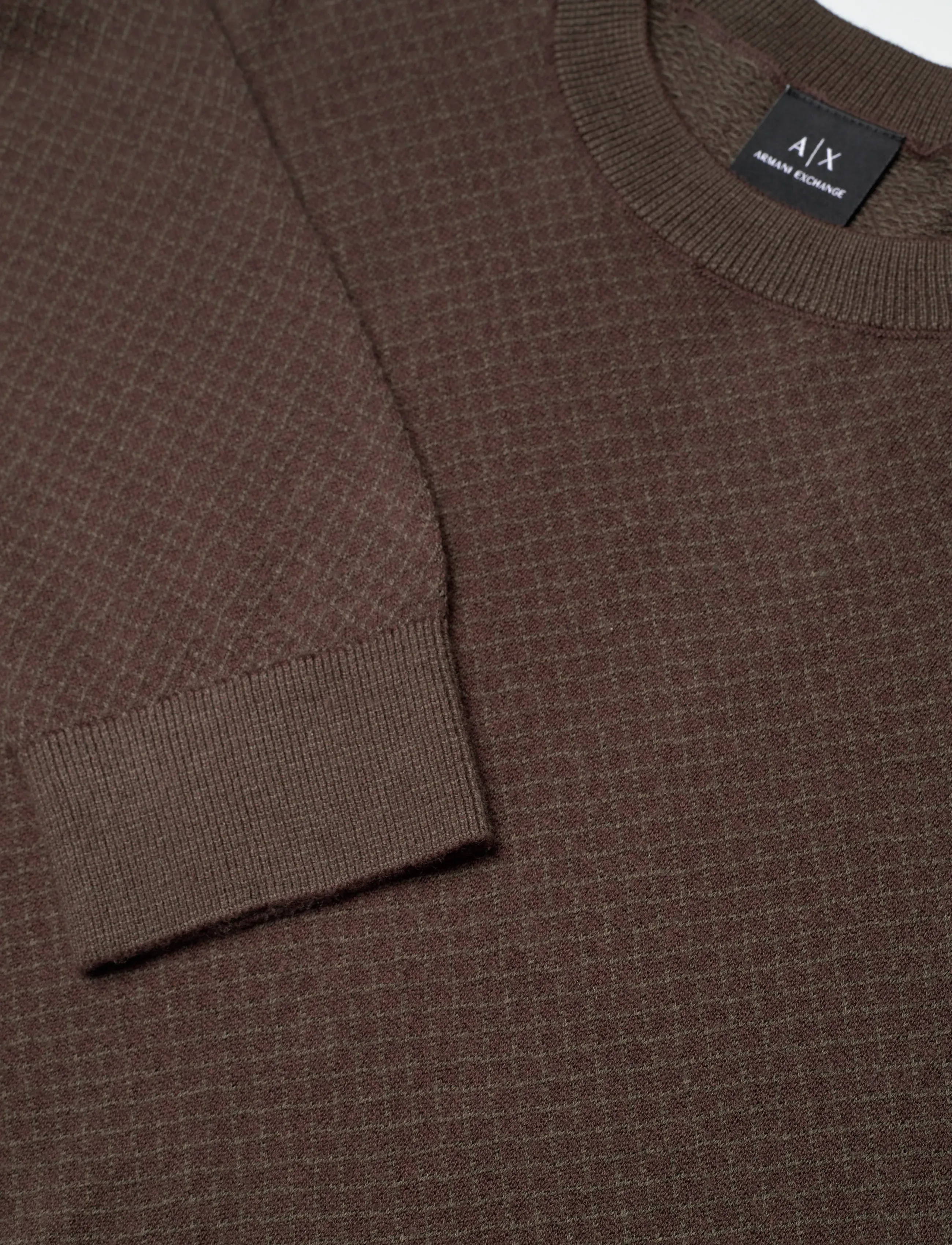 Armani Exchange - PULLOVER - basic knitwear - chocolate/sage net - 5