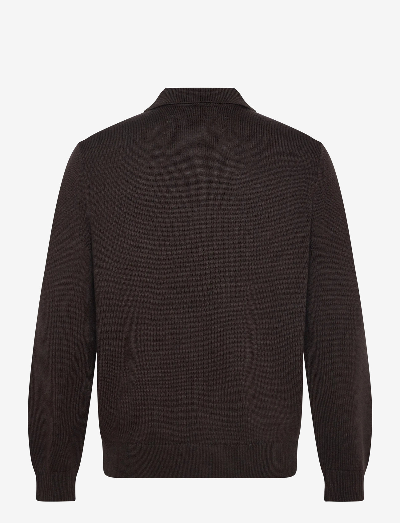 Armani Exchange - KNIT POLO - kootud polosärgid - chocolate mel - 1
