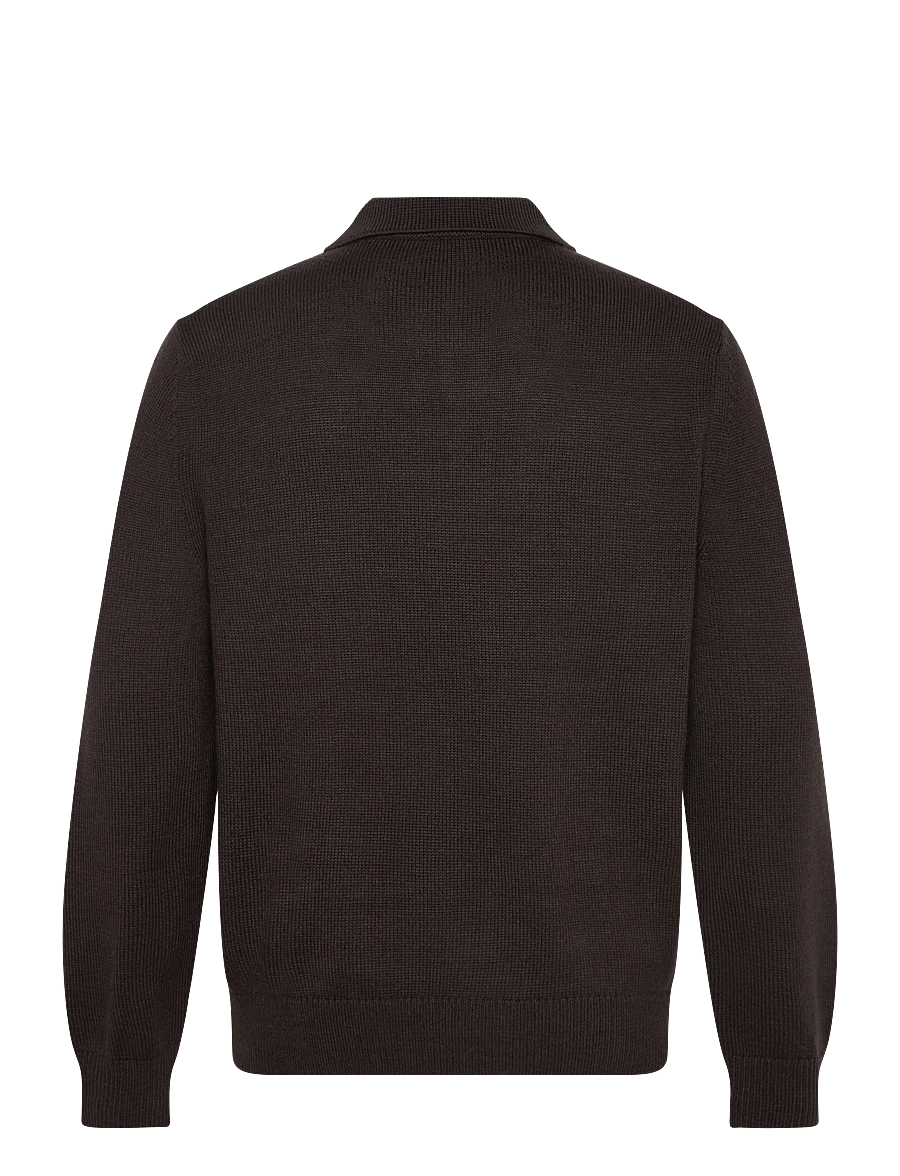 Armani Exchange - KNIT POLO - chocolate mel - 1