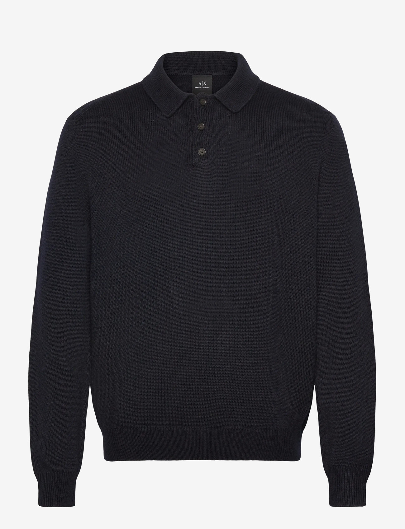 Armani Exchange - KNIT POLO - gestrickte polohemden - deep navy - 0