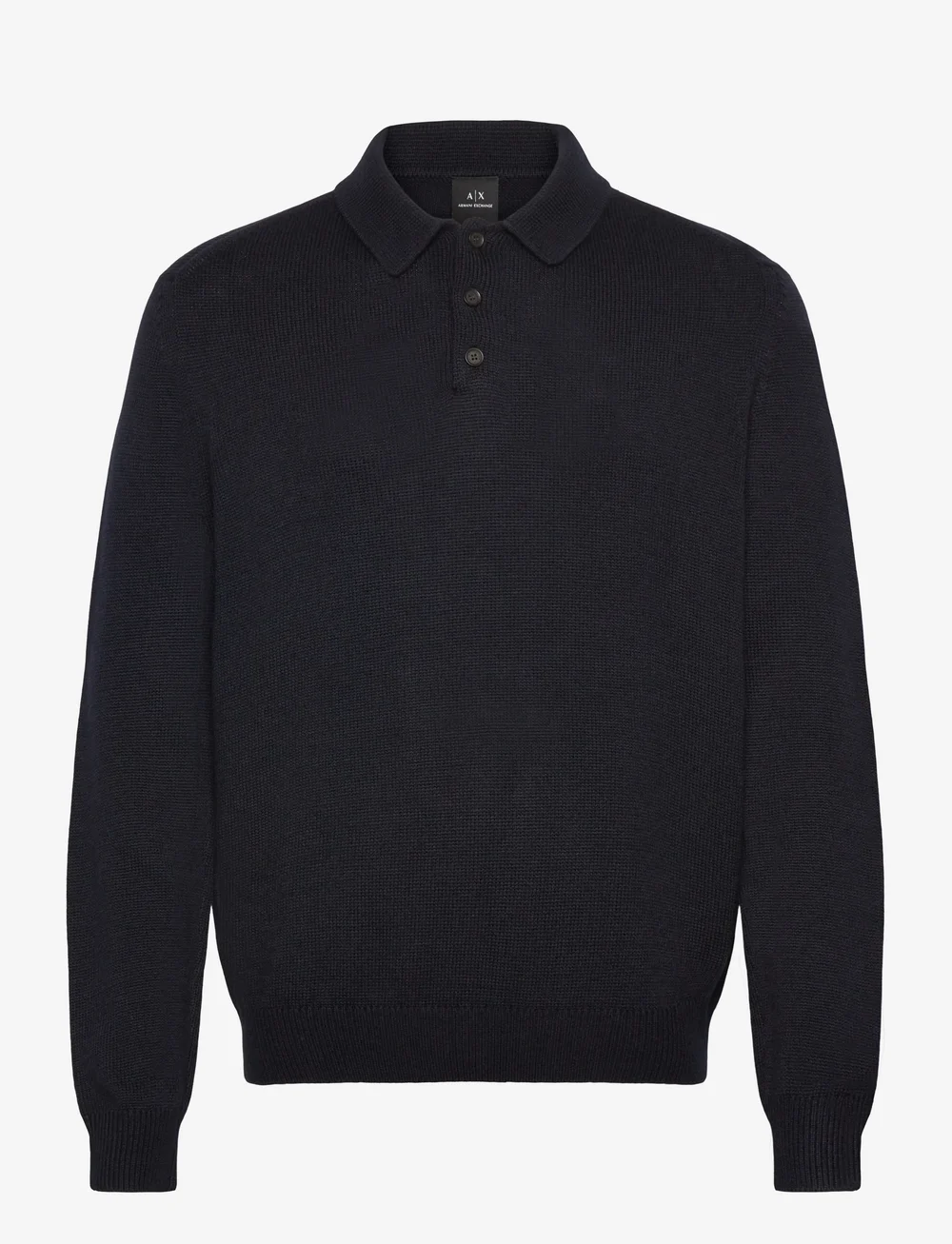 Armani Exchange - KNIT POLO - knitted polos - deep navy - 0