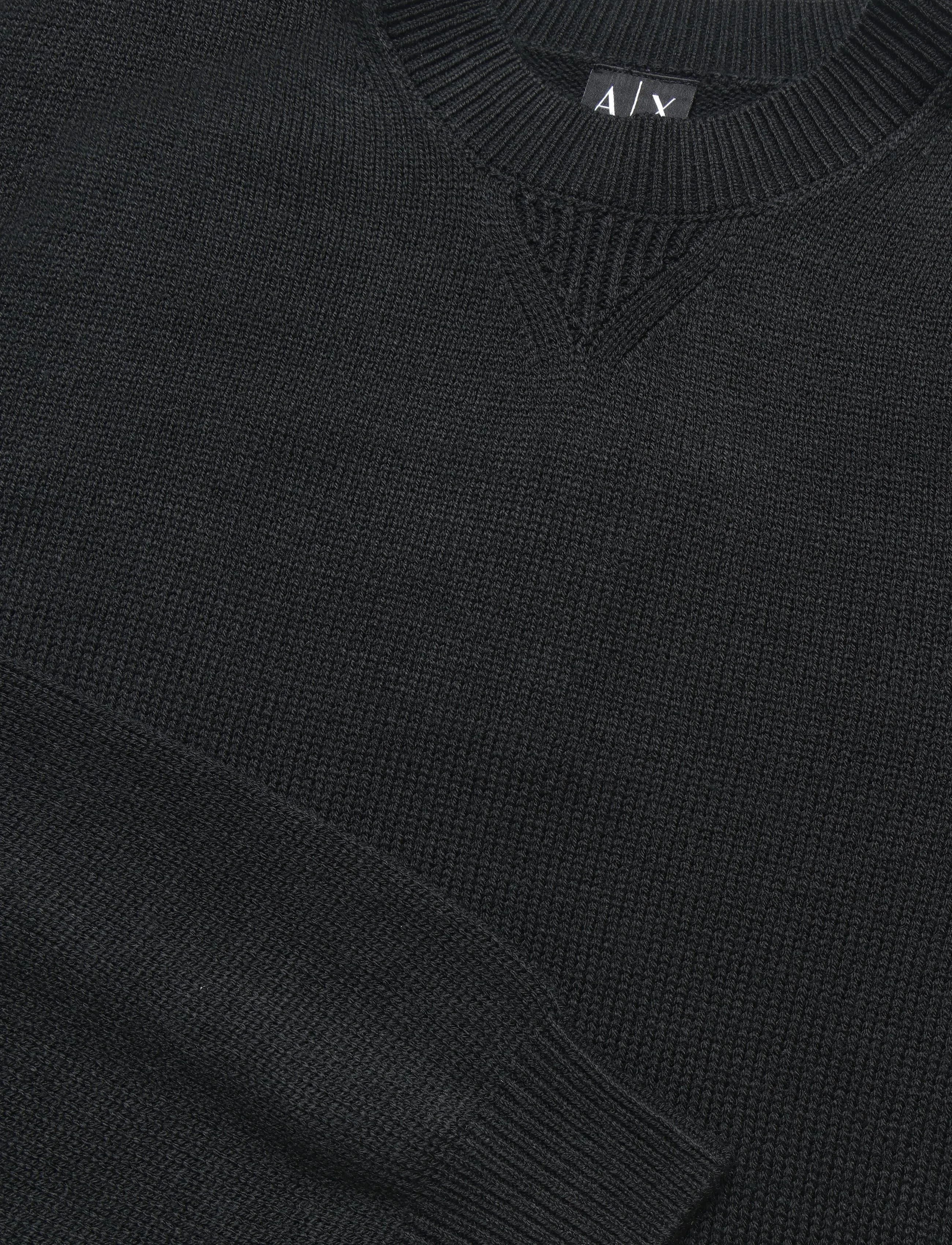 Armani Exchange - PULLOVER - rundhalsad - black - 2