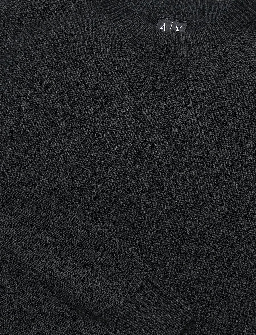 Armani Exchange - PULLOVER - rundhalsad - black - 2