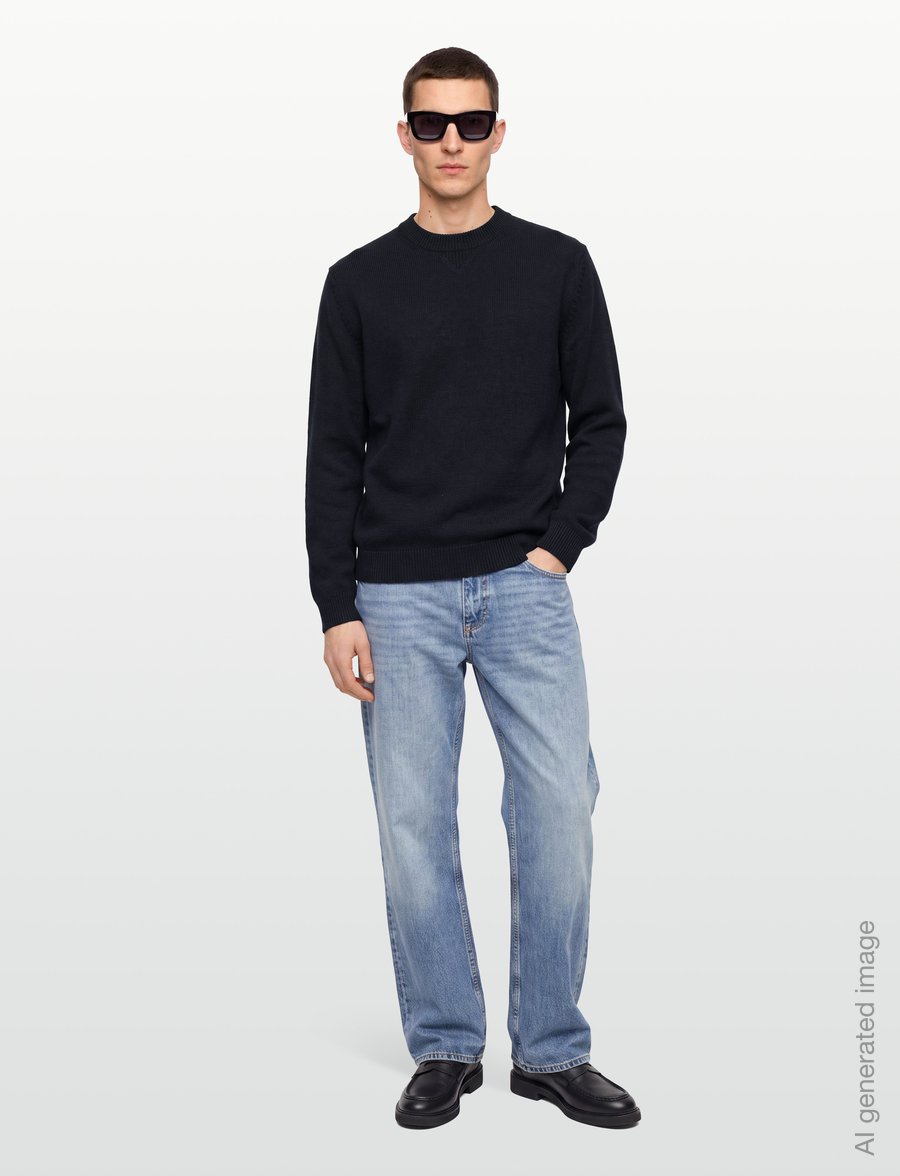 Armani Exchange - PULLOVER - rund hals - deep navy - 0