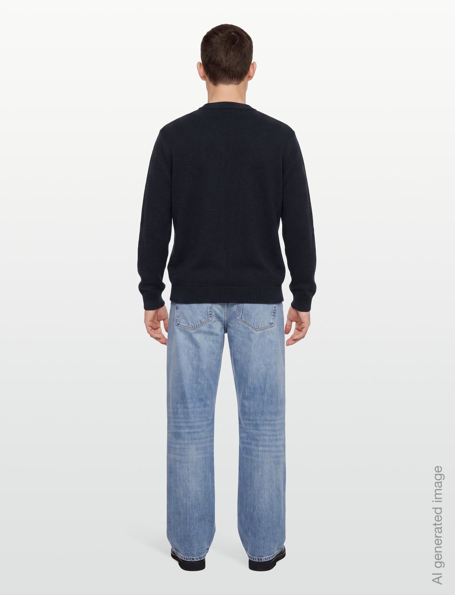 Armani Exchange - PULLOVER - rund hals - deep navy - 4
