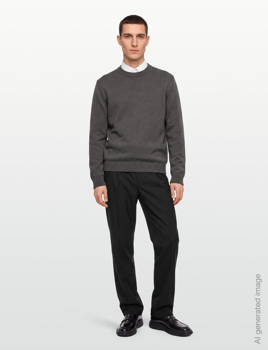 Armani Exchange - PULLOVER - rundhalsad - falcon - 0
