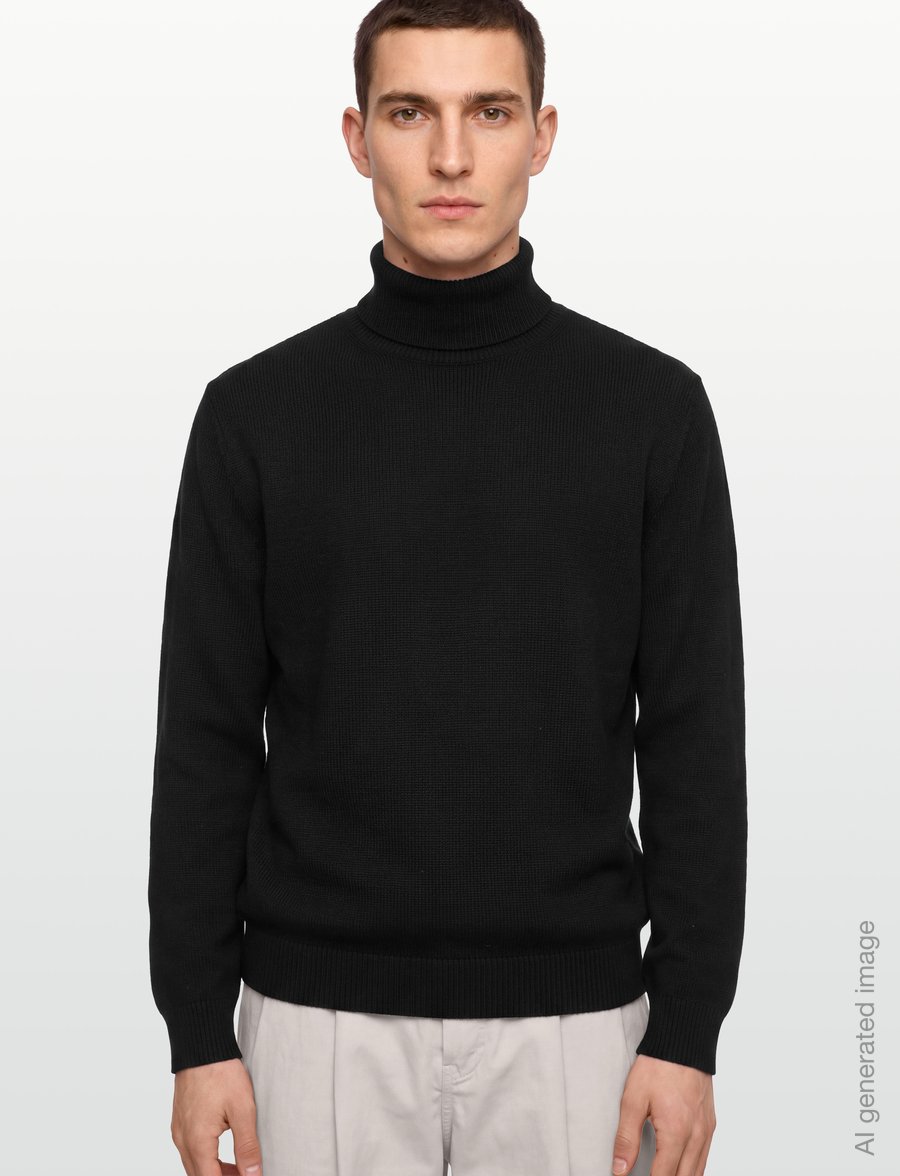 Armani Exchange - PULLOVER - rullekraver - black - 3