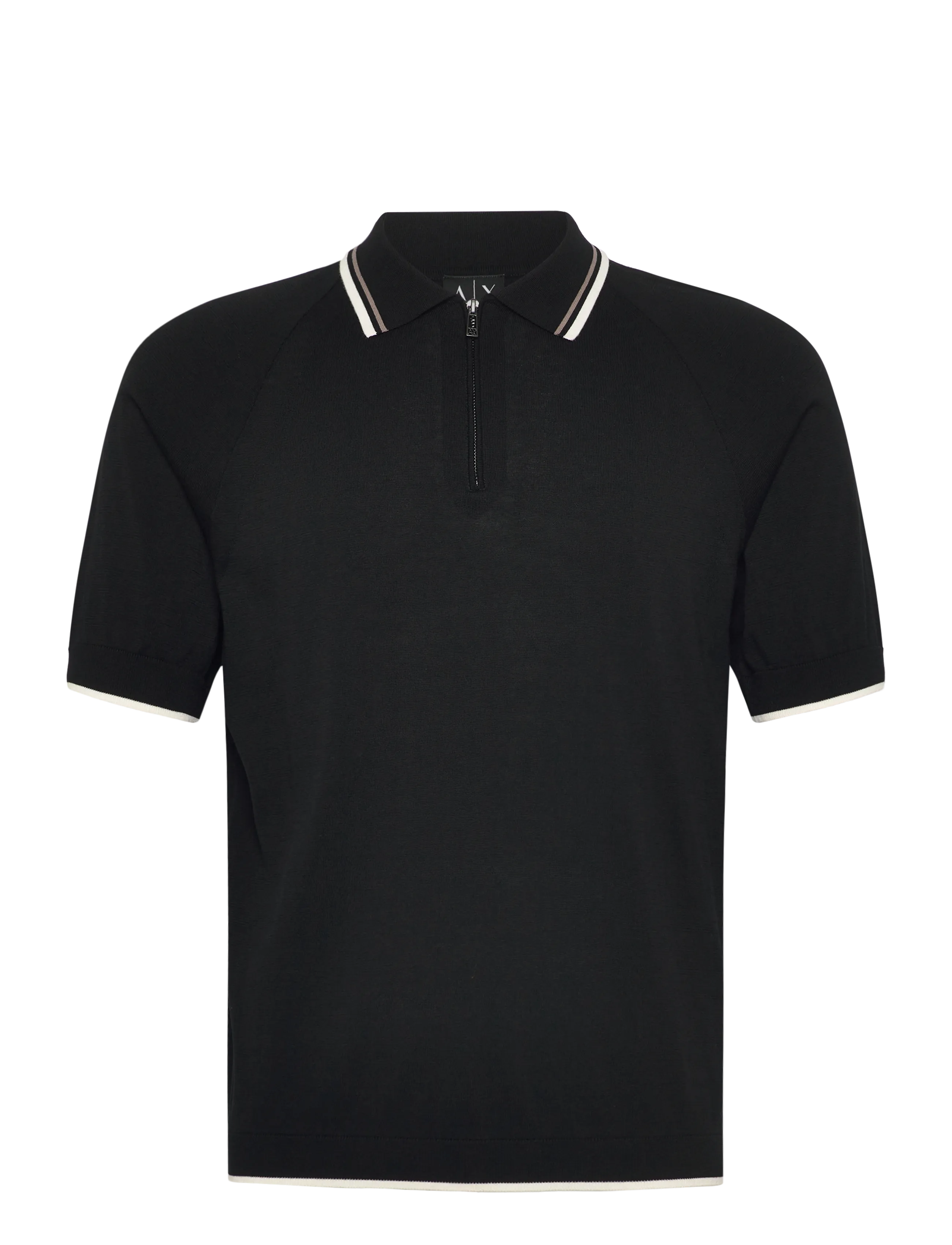 Armani Exchange KNIT POLO - Armani Exchange - BLACK / black