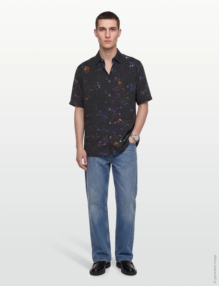 Armani Exchange - SHIRT - casual hemden - flower ph. allover - 0