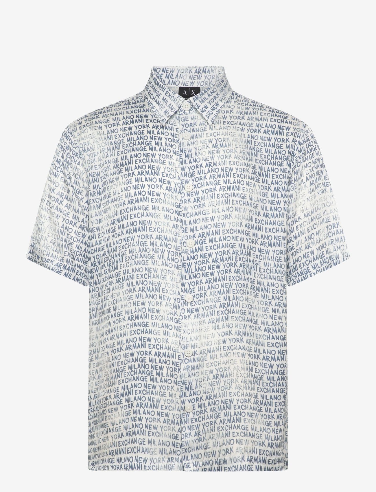 Armani Exchange - SHIRT - casual skjorter - lettering ext.w/chin - 0