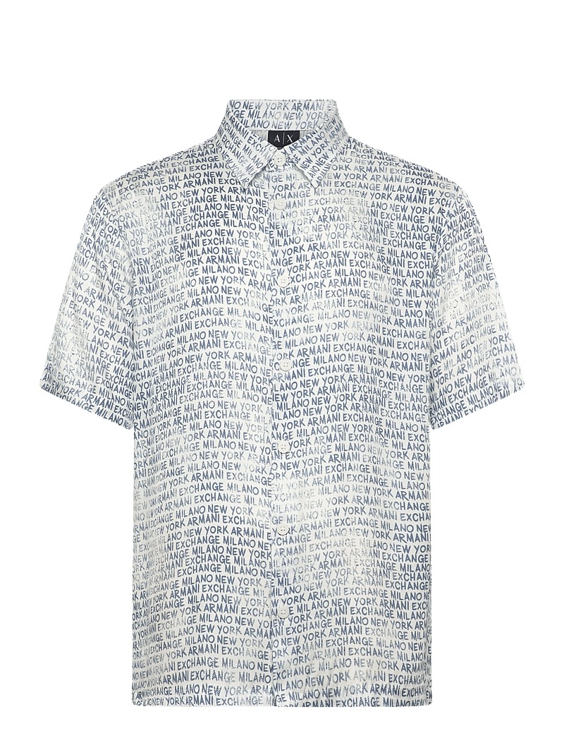 Armani Exchange - SHIRT - casual skjorter - lettering ext.w/chin - 0