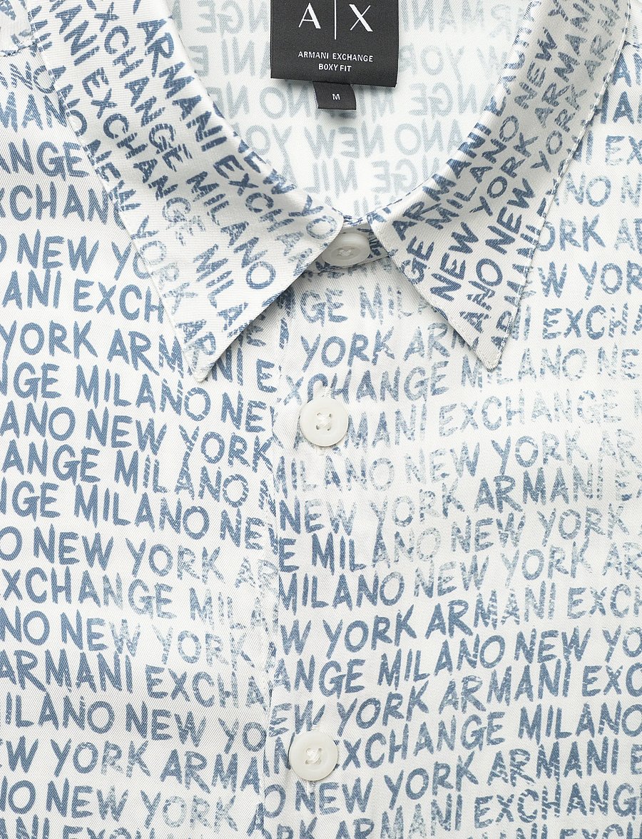Armani Exchange - SHIRT - casual hemden - lettering ext.w/chin - 5