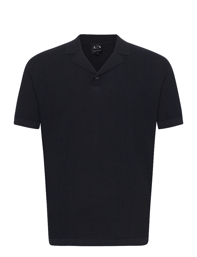 Armani Exchange - KNIT POLO - deep navy - 0