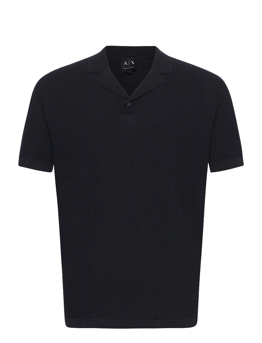 Armani Exchange - KNIT POLO - polostrik - deep navy - 1