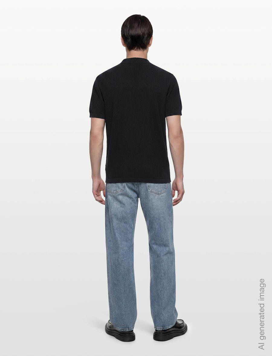 Armani Exchange - KNIT POLO - polostrik - deep navy - 4