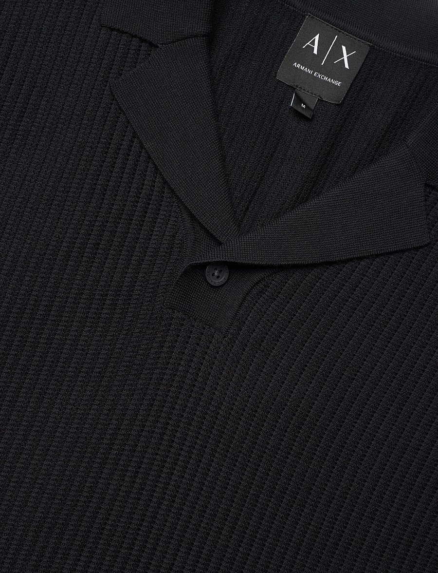 Armani Exchange - KNIT POLO - polostrik - deep navy - 5