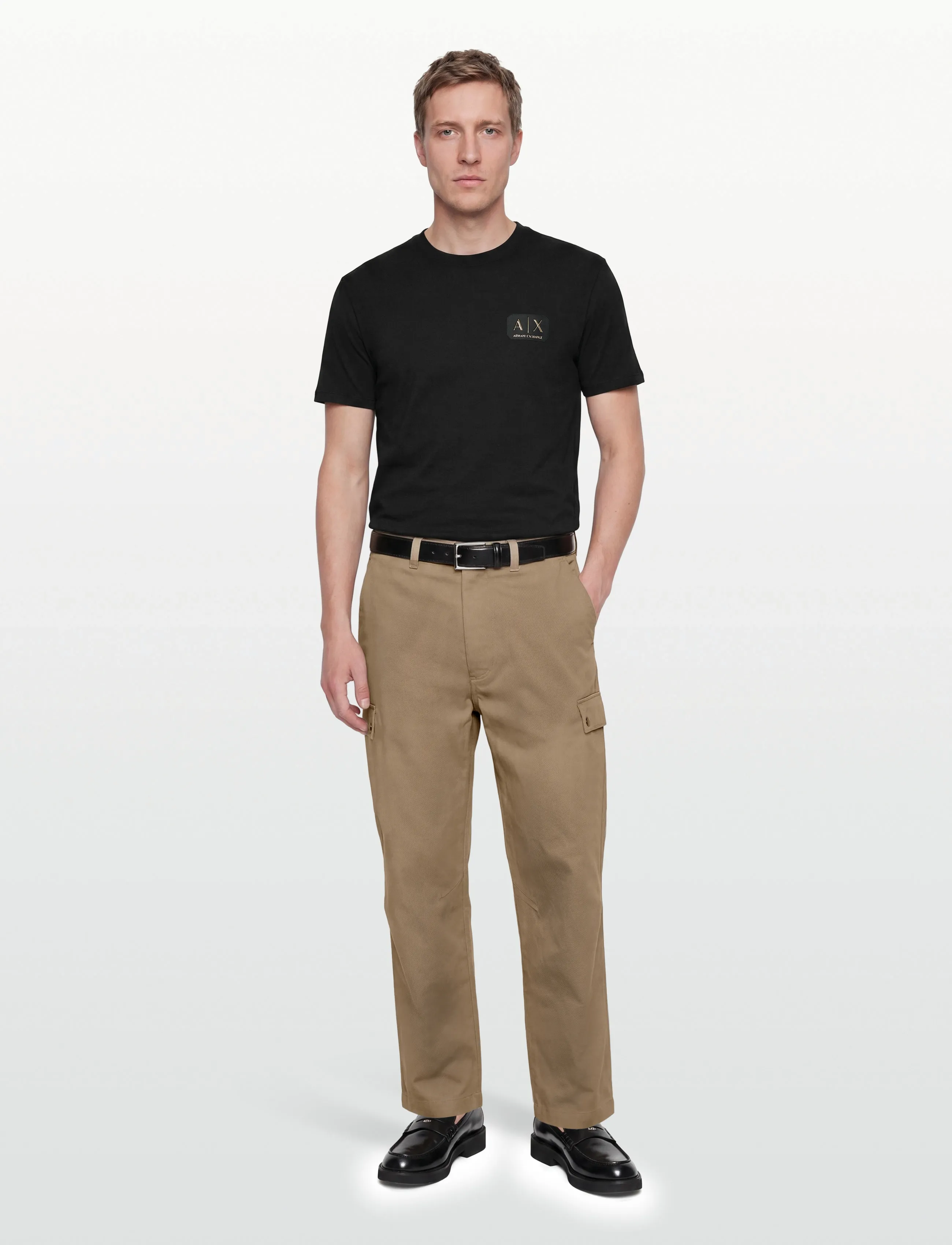 Armani Exchange T-SHIRT - Clothing - BLACK / black