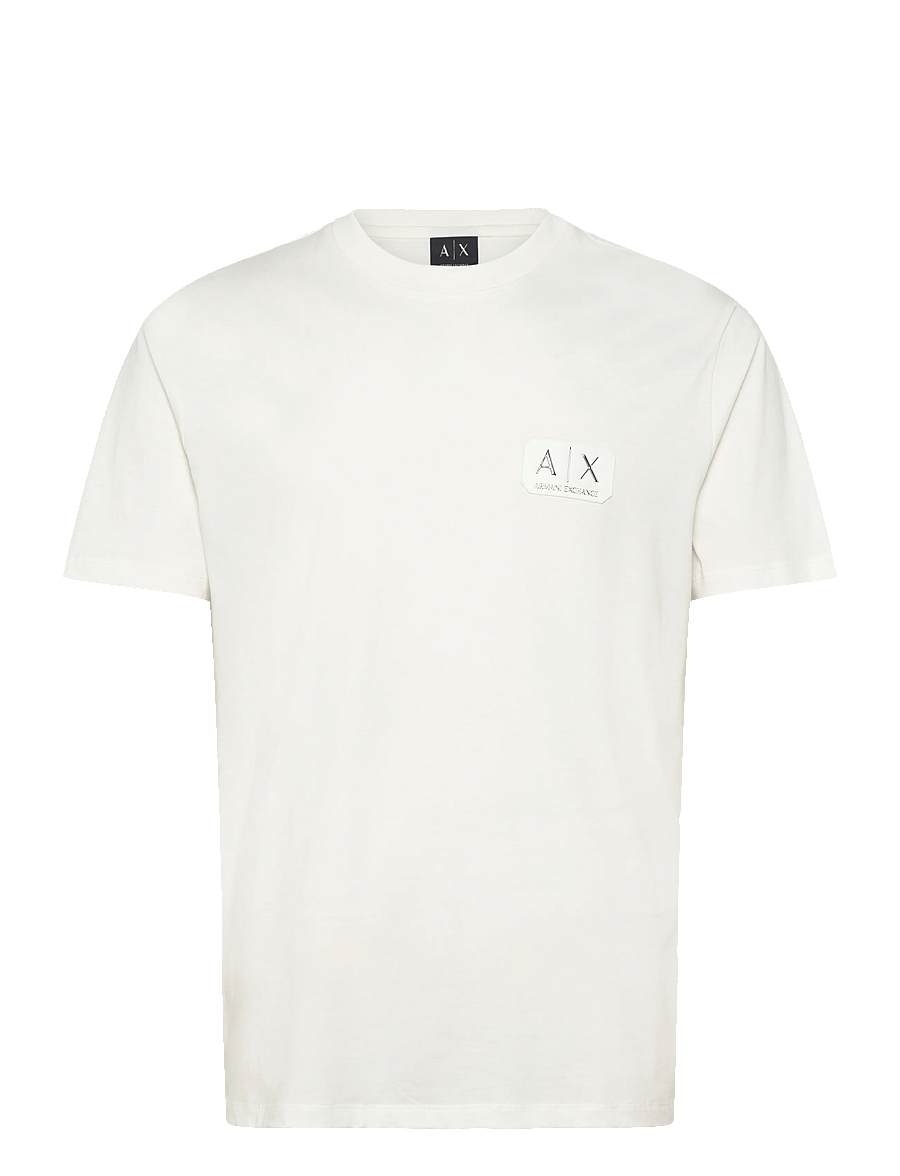 Armani Exchange - T-SHIRT - lühikeste varrukatega t-särgid - off white - 1