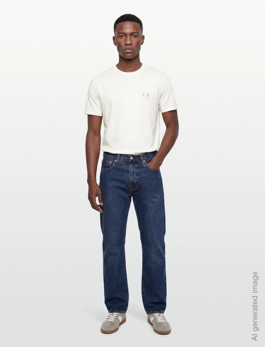 Armani Exchange - T-SHIRT - lühikeste varrukatega t-särgid - off white - 0