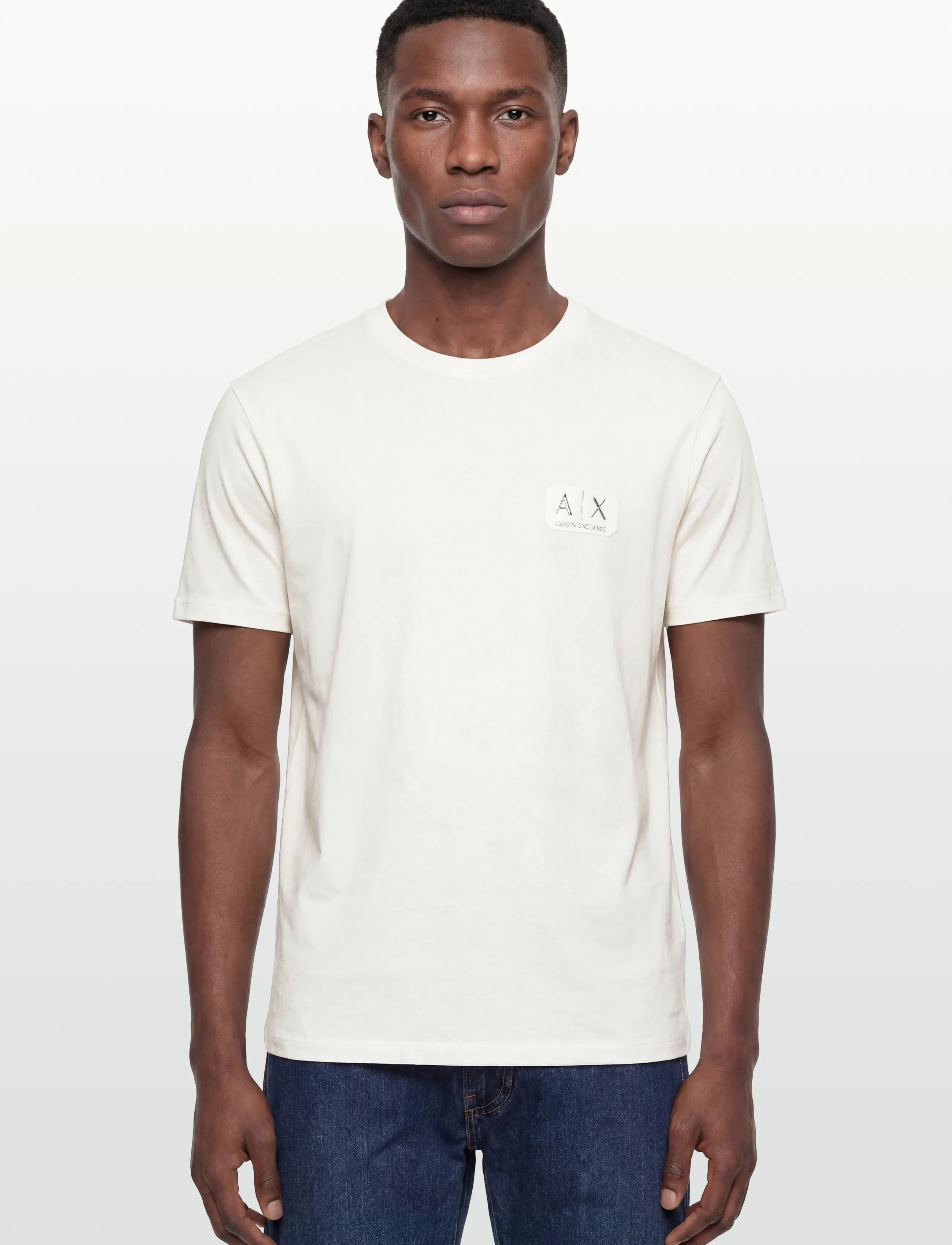 Armani Exchange - T-SHIRT - kortærmede t-shirts - off white - 3