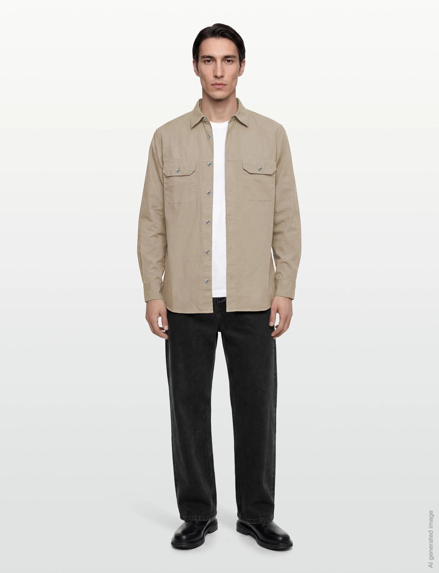 Armani Exchange - SHIRT - casual hemden - driftwood - 0