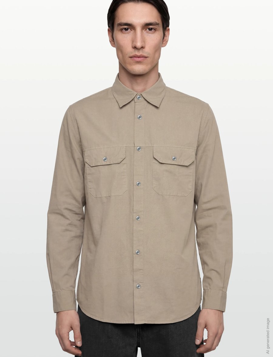 Armani Exchange - SHIRT - casual hemden - driftwood - 3
