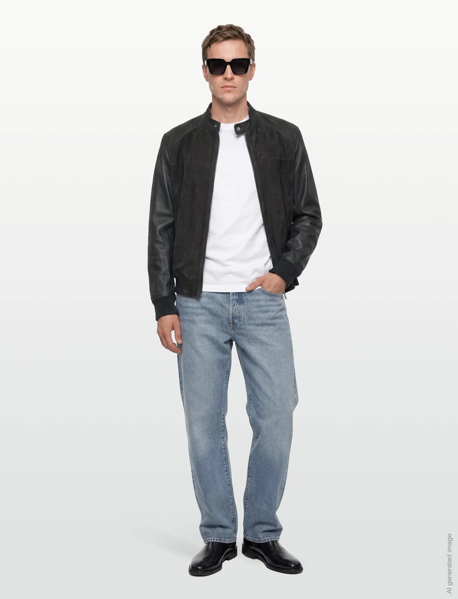 Armani Exchange - BLOUSON JACKET - frühlingsjacken - deep navy - 0