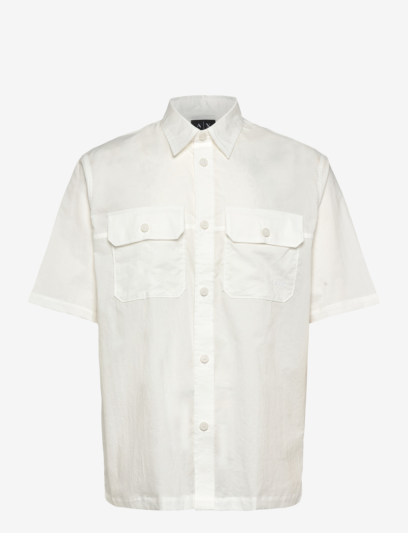 Armani Exchange - SHIRT - kortärmade skjortor - off white - 0