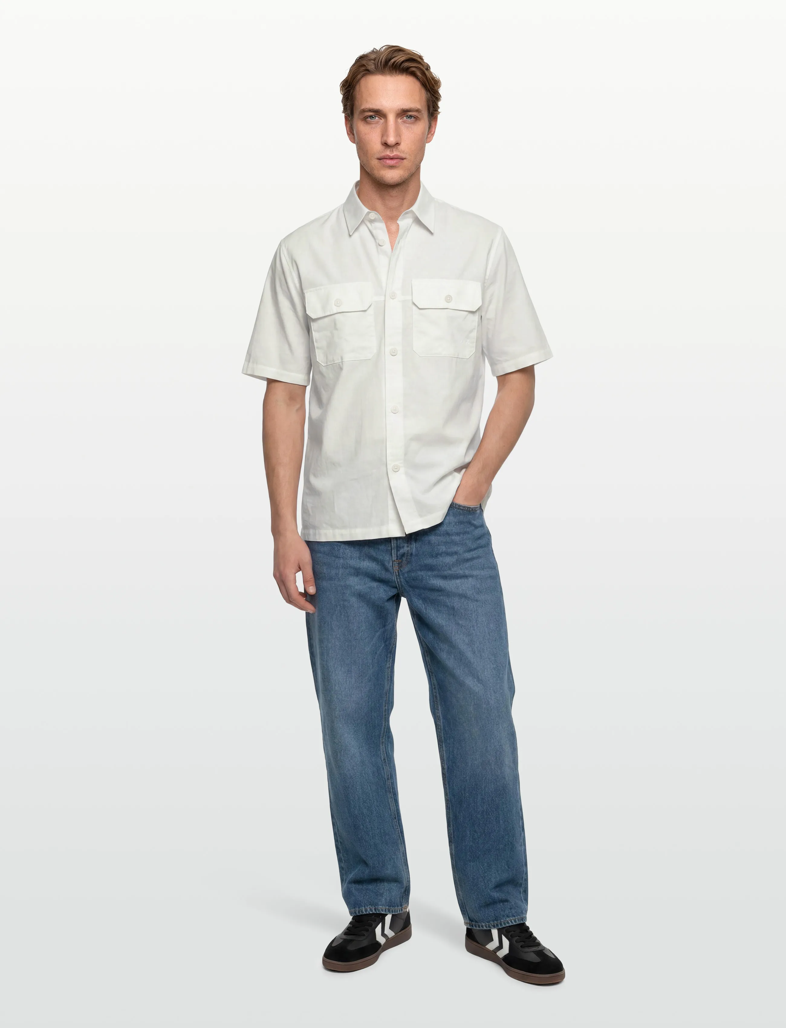 Armani Exchange Shirt, XL, Shirts, Weiß - Casual Männerswear