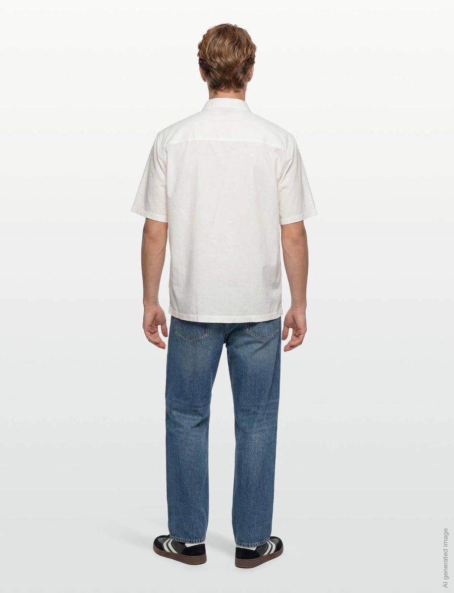 Armani Exchange - SHIRT - kortärmade skjortor - off white - 4