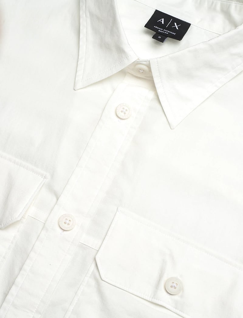 Armani Exchange - SHIRT - kortärmade skjortor - off white - 3