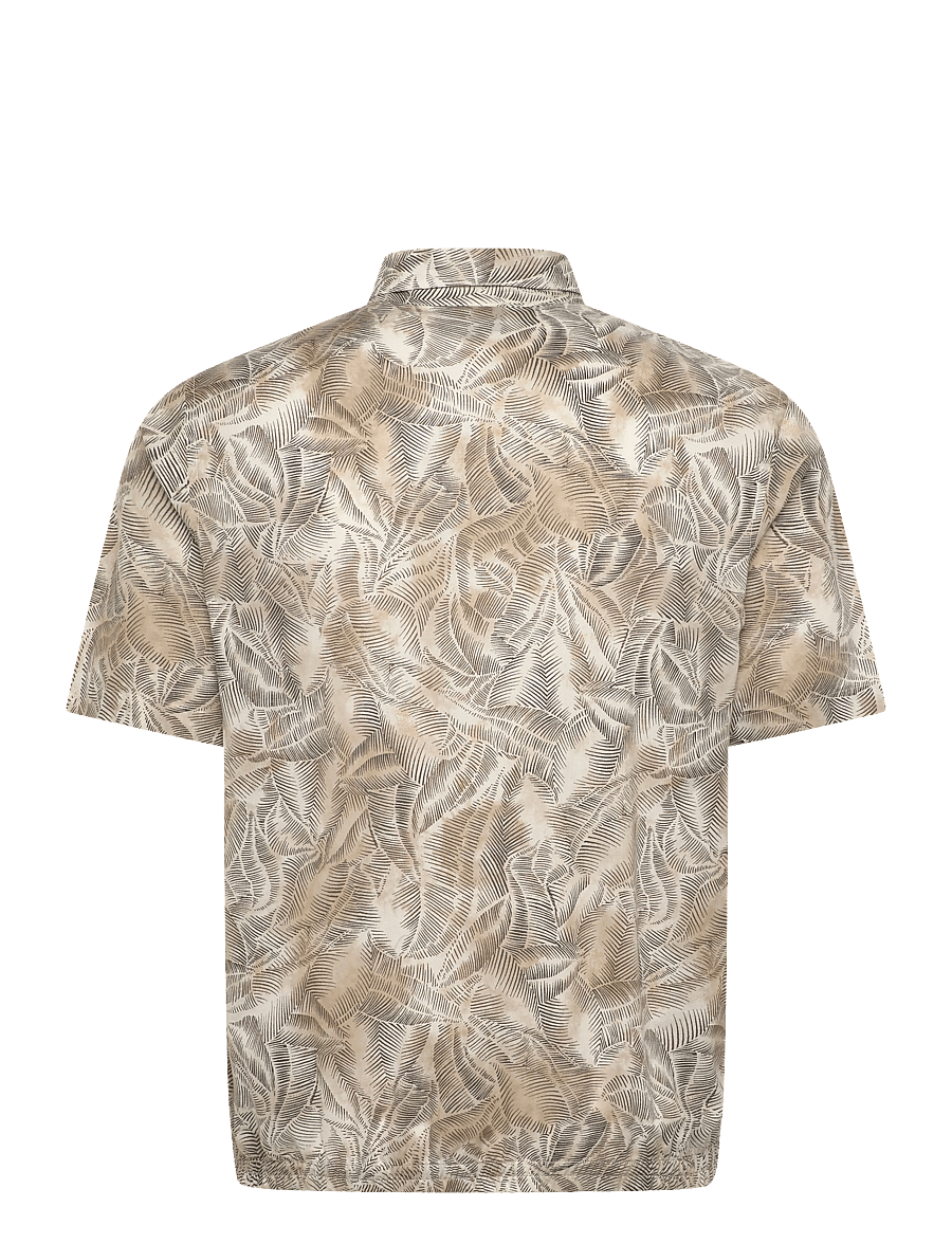 Armani Exchange - SHIRT - short-sleeved shirts - cream leaf allover b - 2