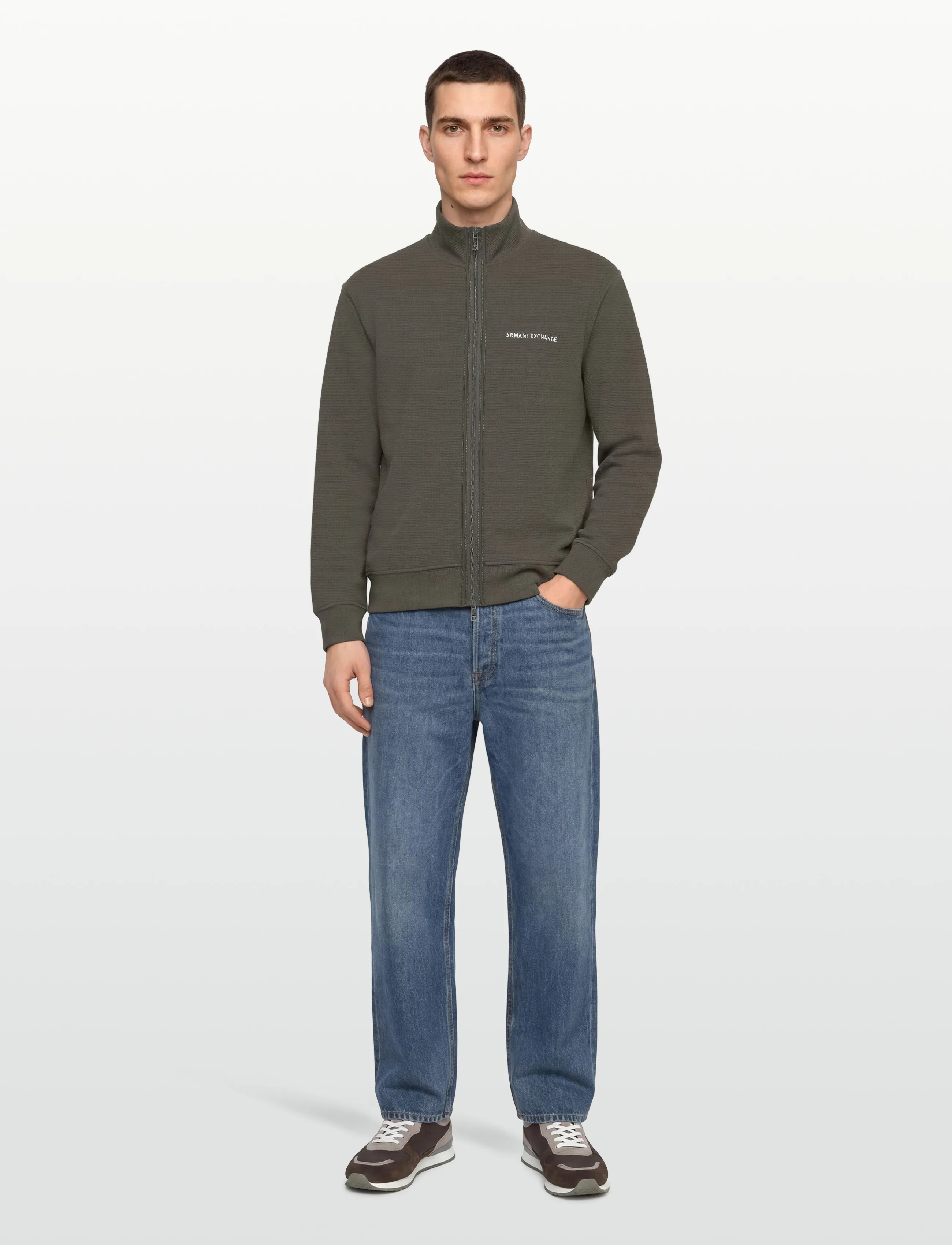 Armani Exchange Sweatshirt, XL, Brown, Sweatshirts & Hættetrøjer > Sweatshirts, Herre