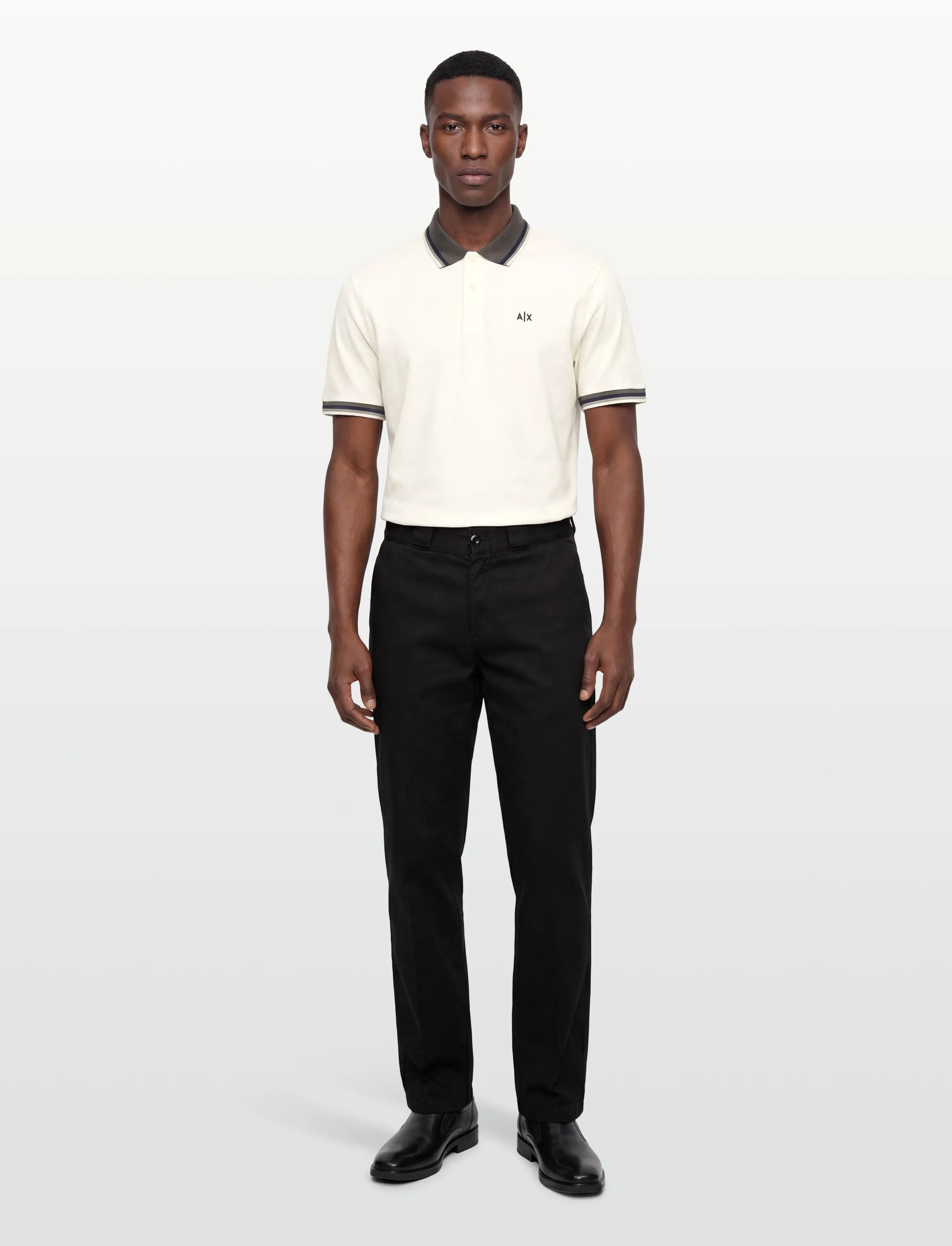 Armani Exchange Polo Shirt, Mænd, Polo T-shirt, Sort, Str: XS
