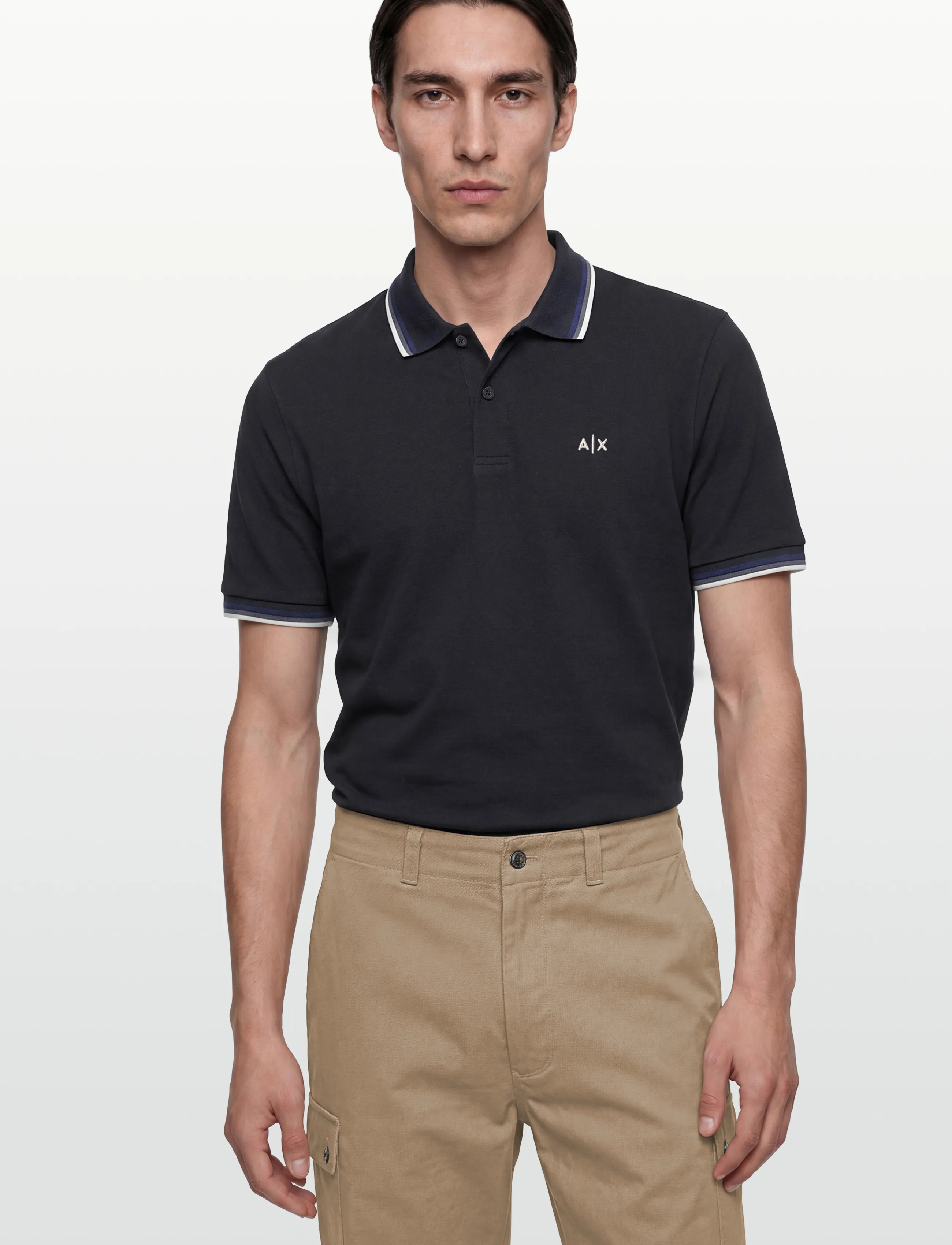 Armani Exchange - POLO SHIRT - short-sleeved polos - deep navy - 3