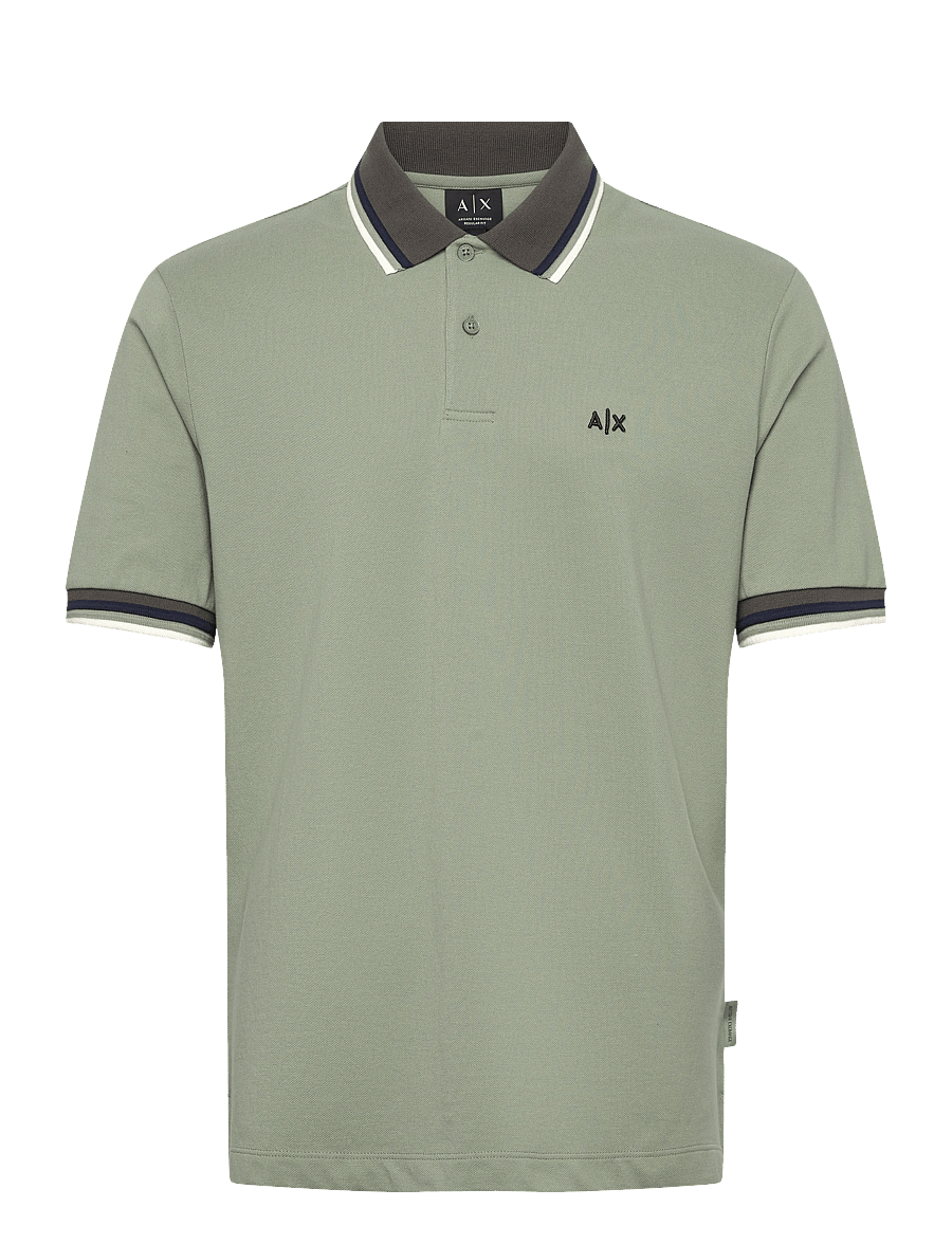 Armani Exchange - POLO SHIRT - kortærmede poloer - hedge green - 1