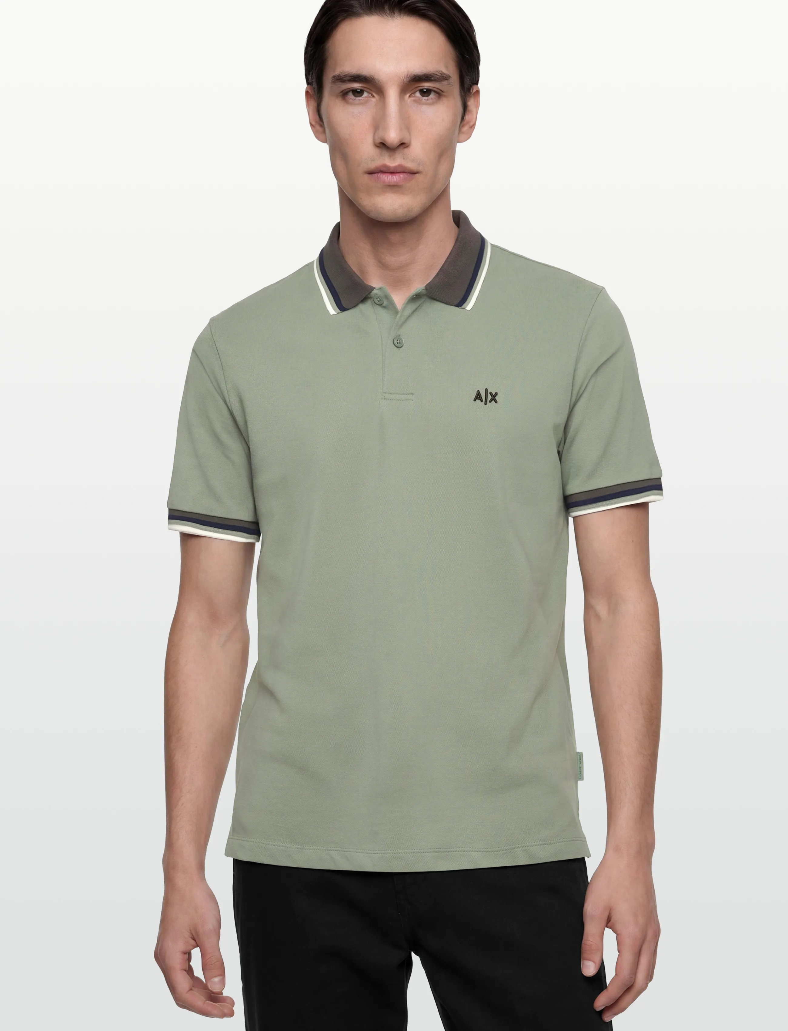 Armani Exchange - POLO SHIRT - kortærmede poloer - hedge green - 3